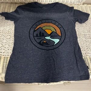 Quicksilver Boys Blue Mountain Shirt size 10